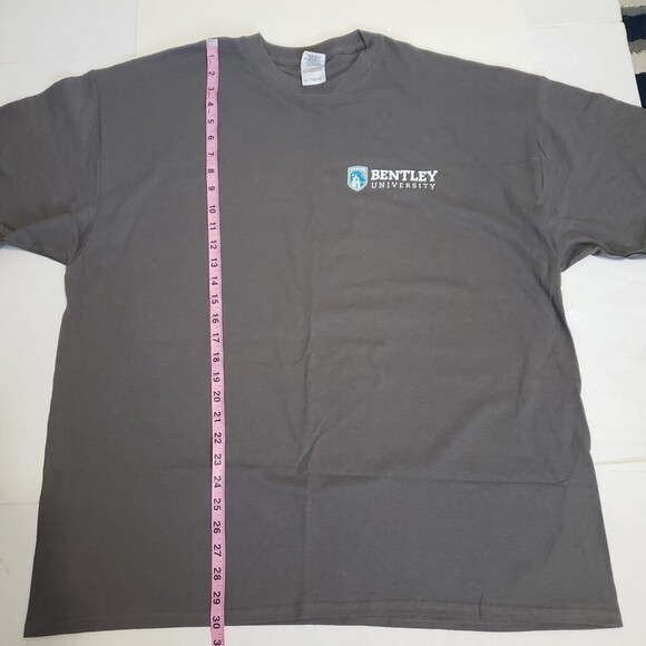 Bentley University T-shirt Mens 2XL Gray Short-sleeved Crewneck Preshrunk Cotton - Picture 3 of 7